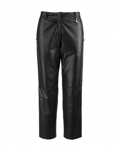 PANTALON CHINO EN CUIR